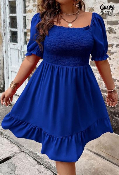 Immagine di CURVY GIRL SQUARE NECK MINI DRESS